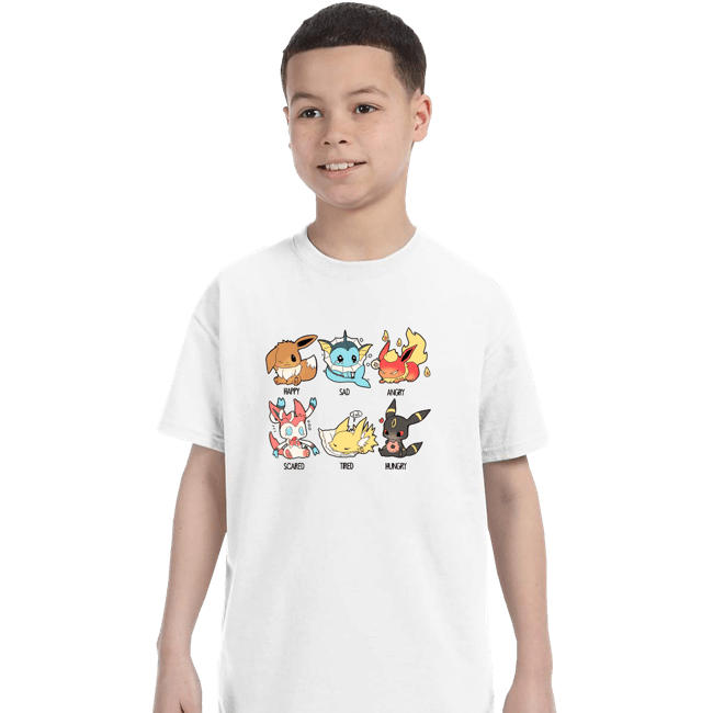 Secret_Shirts T-Shirts, Youth / XS / White Eevee Emotes