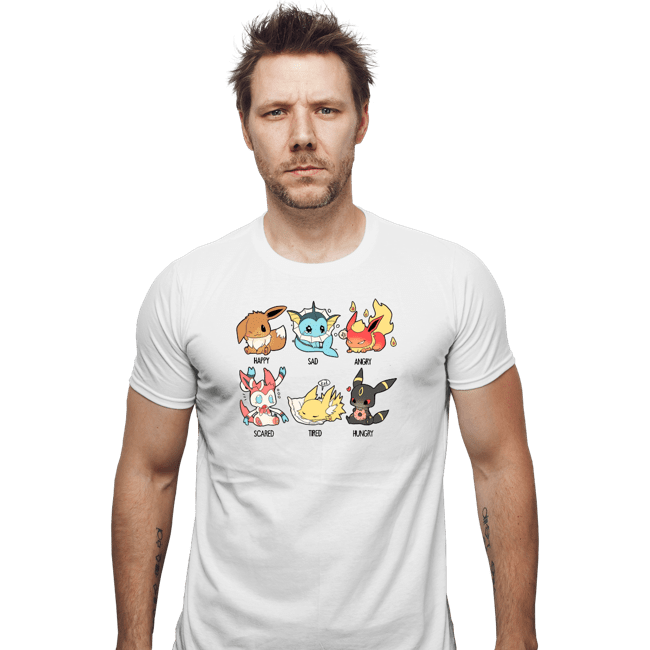 Secret_Shirts Fitted Shirts, Mens / Small / White Eevee Emotes