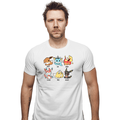 Secret_Shirts Fitted Shirts, Mens / Small / White Eevee Emotes