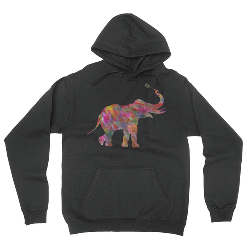 Elephant - Unisex Pullover Hoodie Black