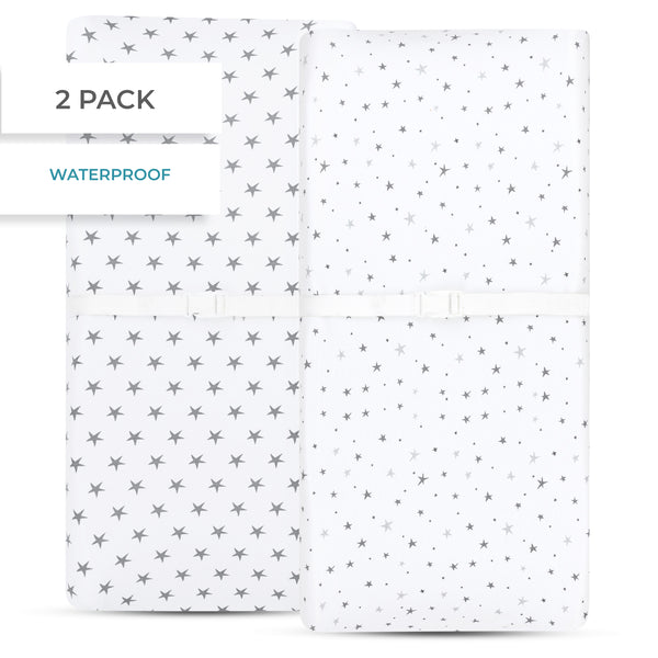 Ely's & Co. Waterproof Cradle Sheet/ Changing Pad Cover - 2 Pack