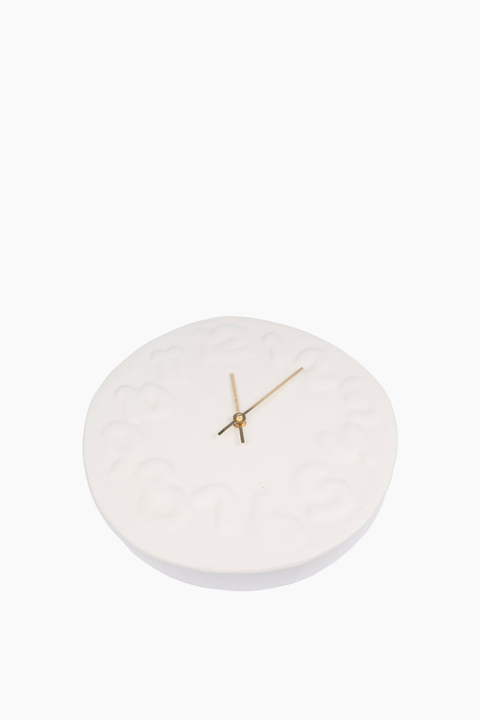 Embossed Numbered Clock