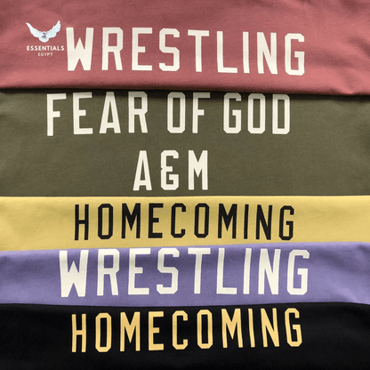 Essentials Fear of God T-Shirt – Homecoming Wrestling - ESSENTIALS EGYPT