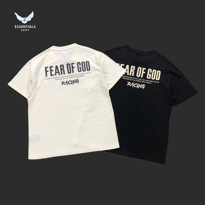 Essentials Fear of God T-Shirt – Racing Print - ESSENTIALS EGYPT