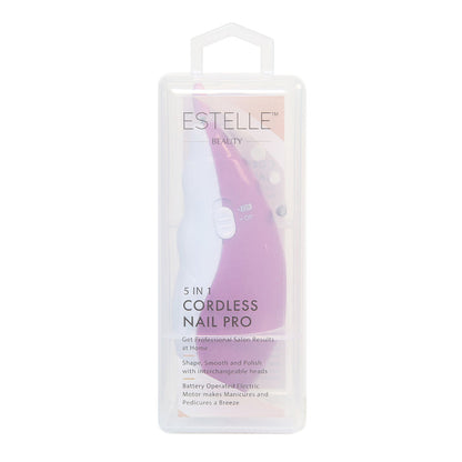 Estelle Beauty 5-In-1 Cordless Electronic Nail File