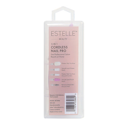 Estelle Beauty 5-In-1 Cordless Electronic Nail File
