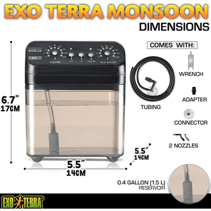 Exo-Terra Monsoon Solo II System:Jungle Bob's Reptile World