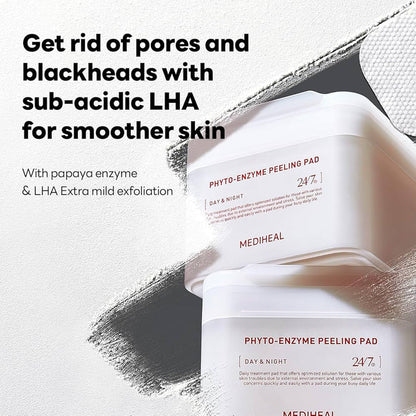 Mediheal Phyto - Enzyme Peeling Pad (90 pads) وسادة تقشير ميدي هيل فيتو إنزيم - Princess Cosmetics Qatar