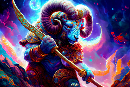 Fierce Aries Warrior
