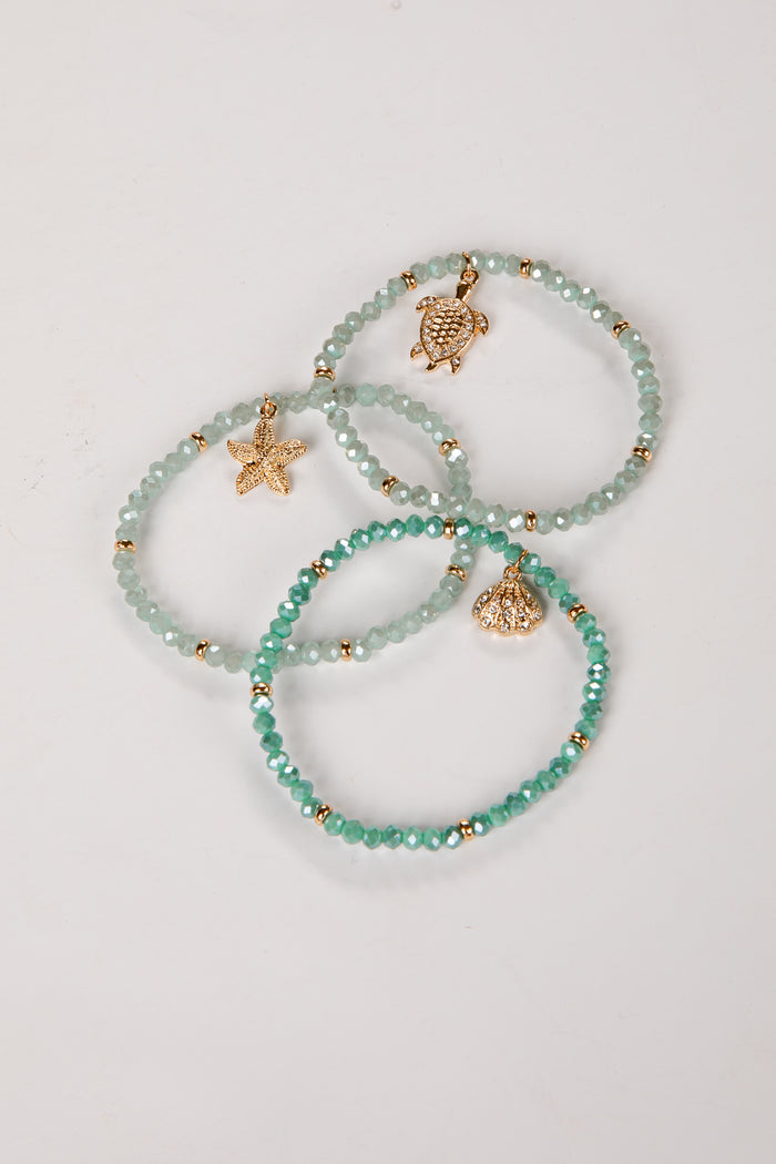 women's beaded bracelet set