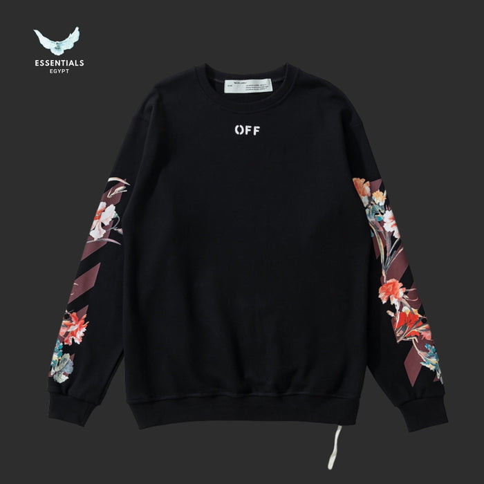 Off - White Flowers Carryover Arrows Sweatshirt - ESSENTIALS EGYPT