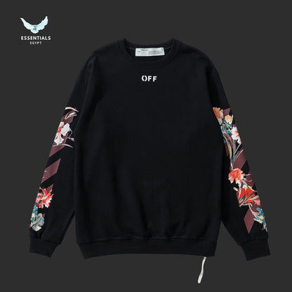 Off - White Flowers Carryover Arrows Sweatshirt - ESSENTIALS EGYPT