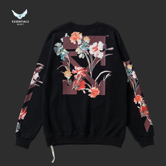 Off - White Flowers Carryover Arrows Sweatshirt - ESSENTIALS EGYPT