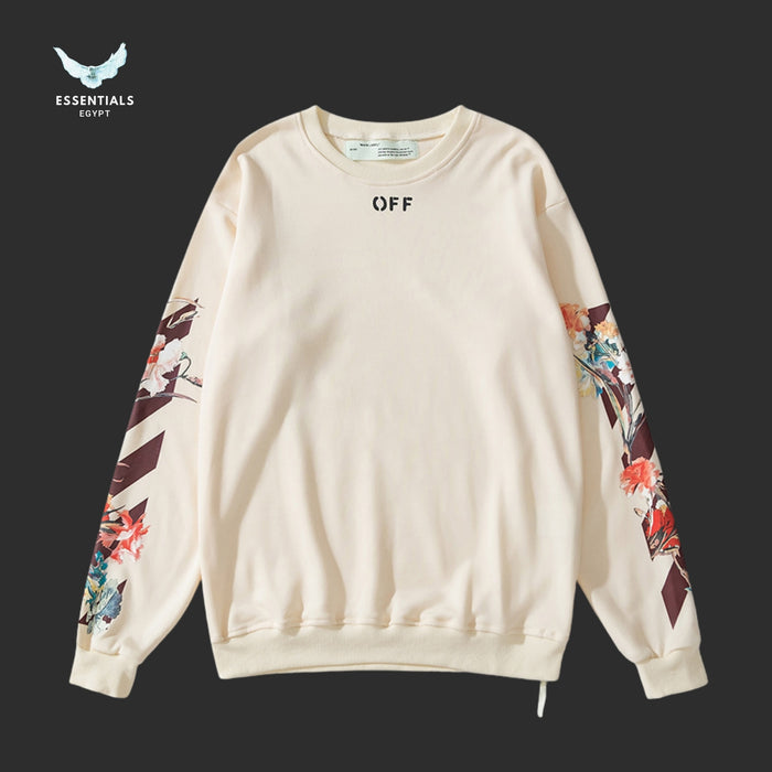 Off - White Flowers Carryover Arrows Sweatshirt - ESSENTIALS EGYPT