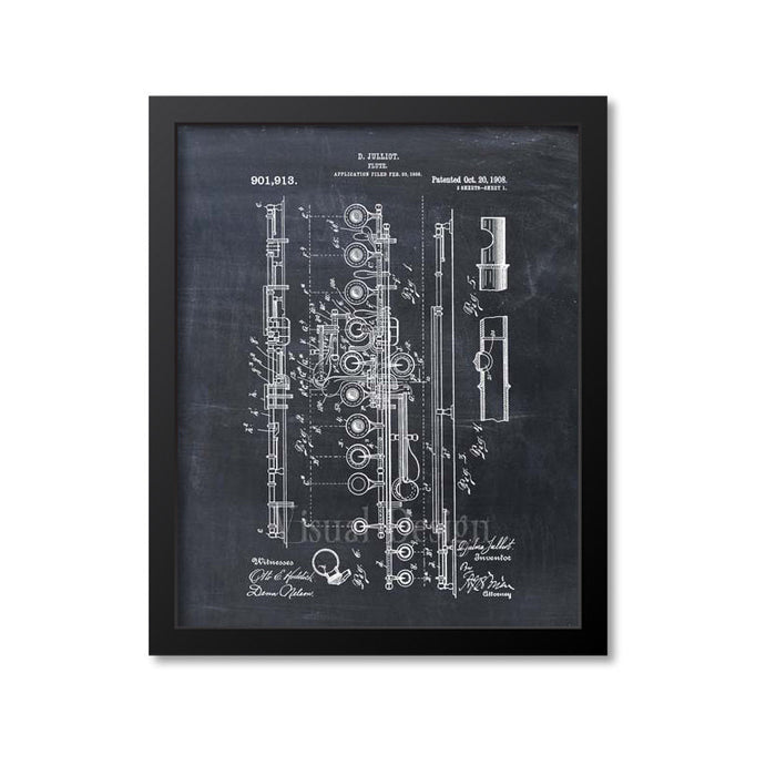 Flute Patent Print