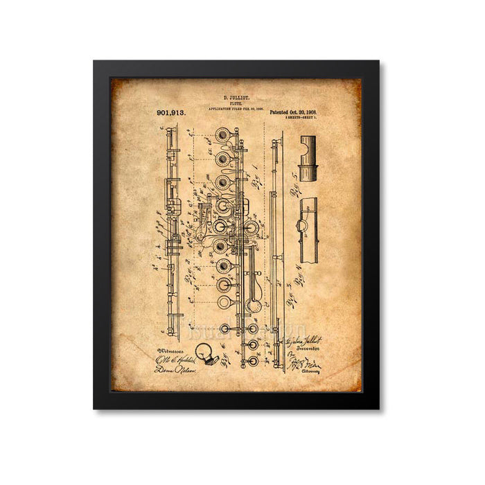 Flute Patent Print