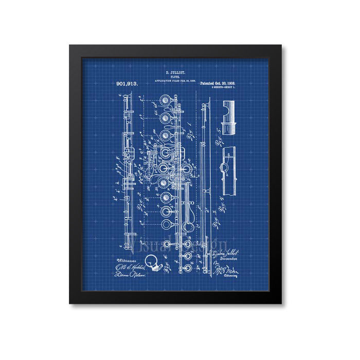 Flute Patent Print