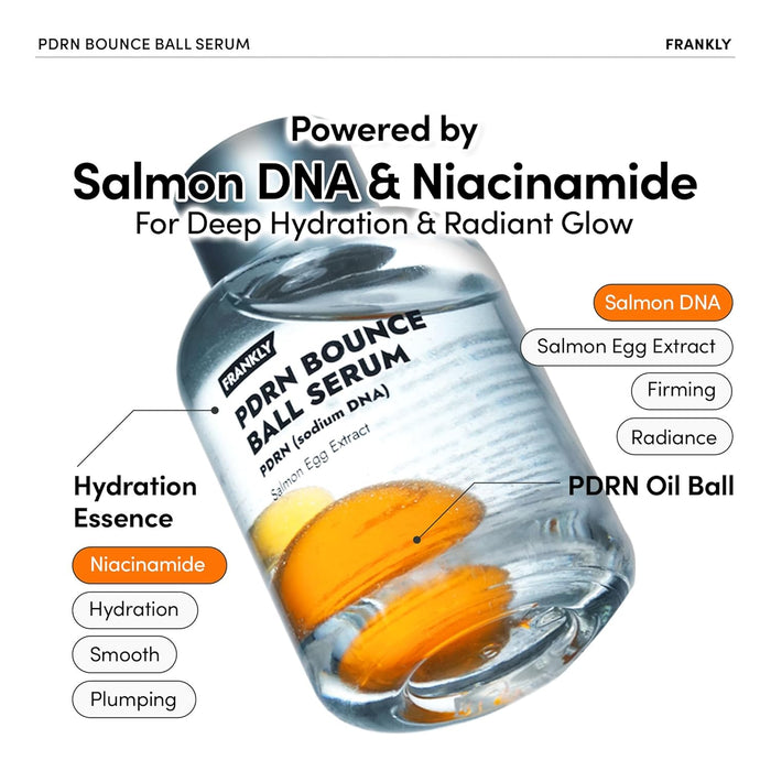 Frankly PDRN Bounce Ball Serum 30ml مصل الكرة المرتدة بصراحة PDRN - Princess Cosmetics Qatar