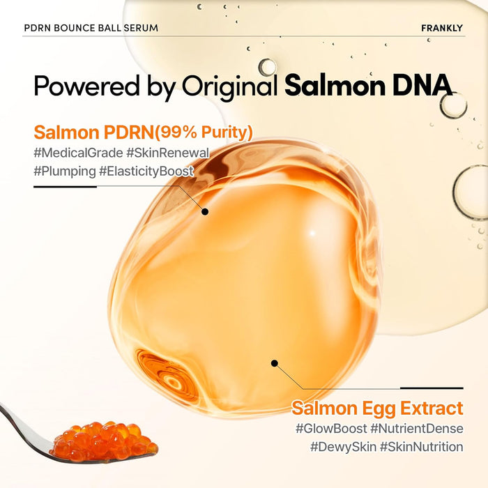 Frankly PDRN Bounce Ball Serum 30ml مصل الكرة المرتدة بصراحة PDRN - Princess Cosmetics Qatar