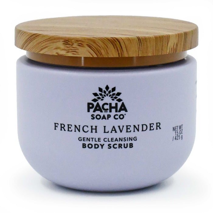 French Lavender Body Scrub | 15 oz | Pacha Soap Company