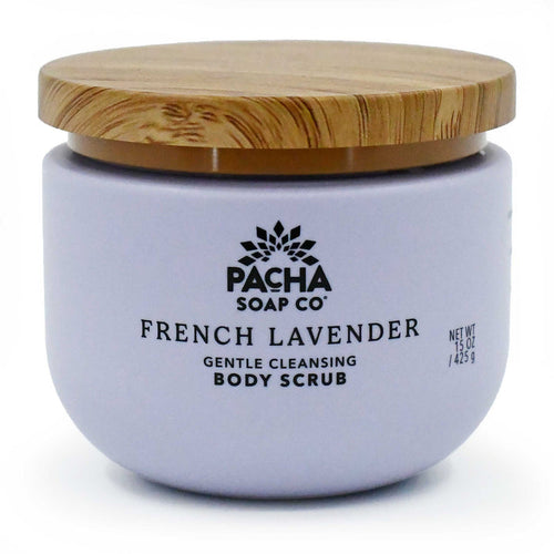 French Lavender Body Scrub | 15 oz | Pacha Soap Company