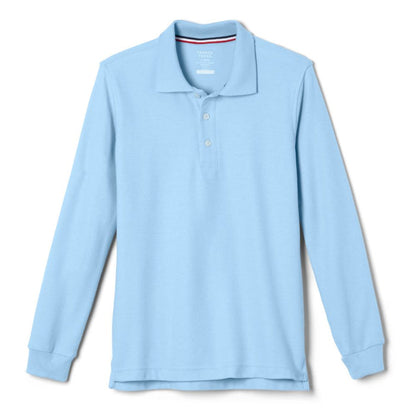 French Toast Boys Long Sleeve Pique Polo