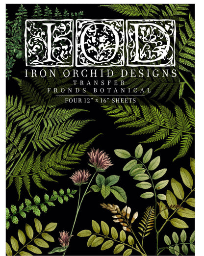 Fronds Botanical IOD Transfer 12×16