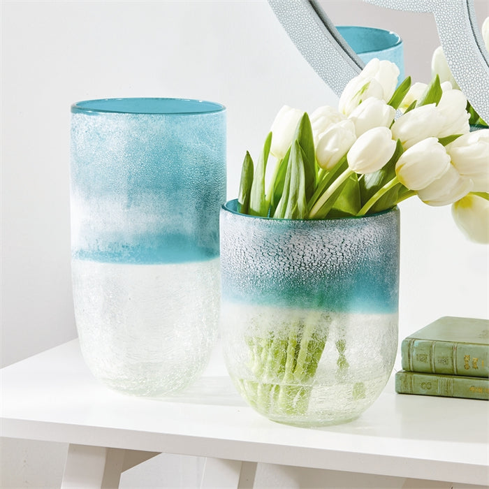 Frosted Crackle Vase