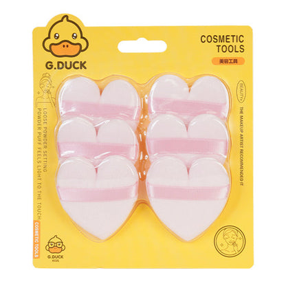 G Duck Powder Puff With Band 6pcs