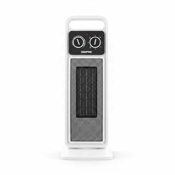 Geepas PTC Fan Heater GRH28530 white tower design
