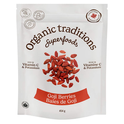 Package of Organic Traditions Goji Berries 454g