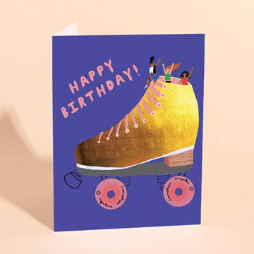 Golden Skater Card