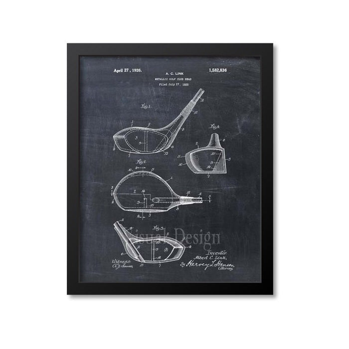 Golf Driver Patent Print