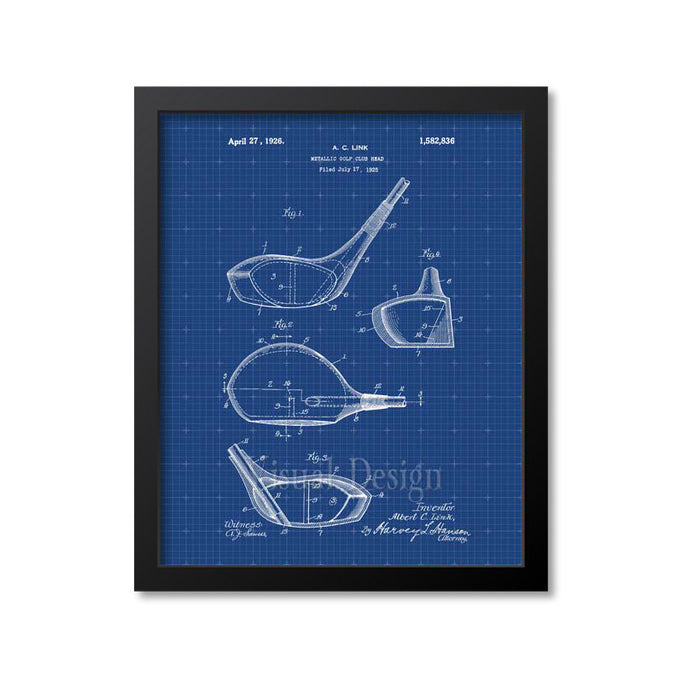 Golf Driver Patent Print