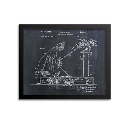Golf Practicing Apparatus Patent Print