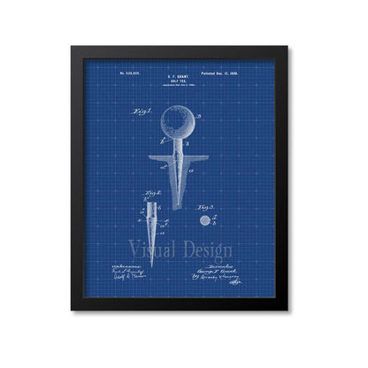 Golf Tee Patent Print