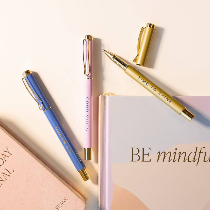 Good Vibes Metal Pen Set - Home Decor & Gifts