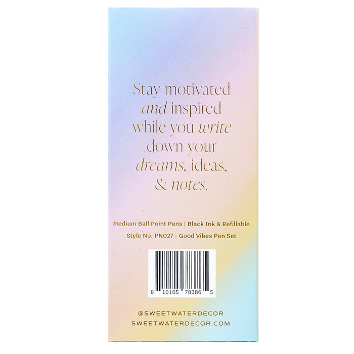 Good Vibes Metal Pen Set - Home Decor & Gifts