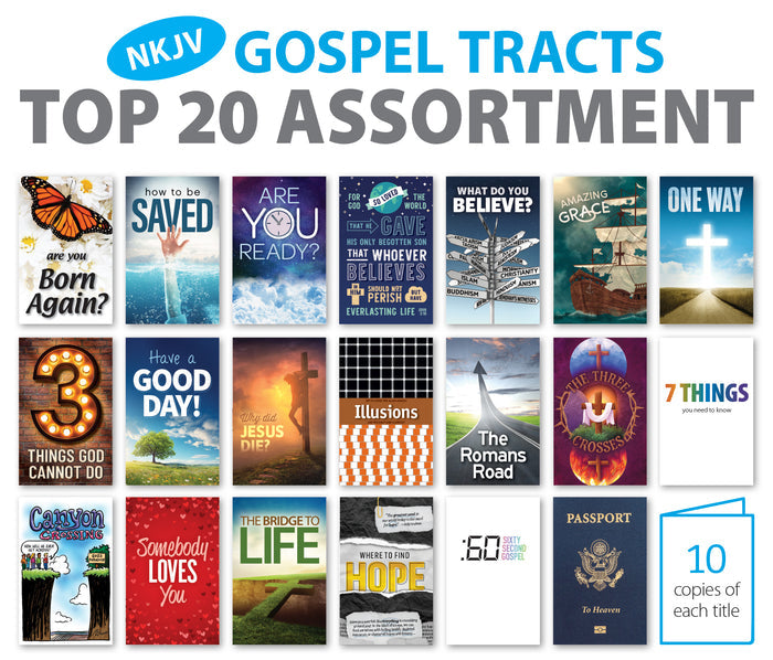 Gospel Tracts Top 20 Assortment