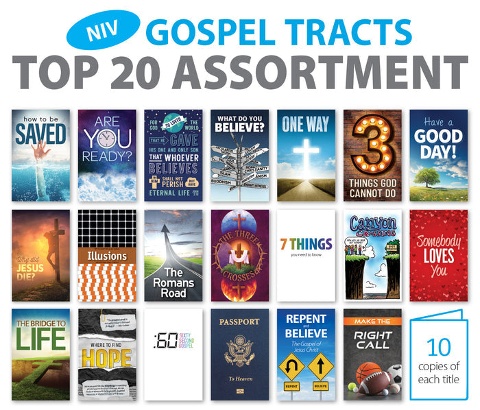 Gospel Tracts Top 20 Assortment