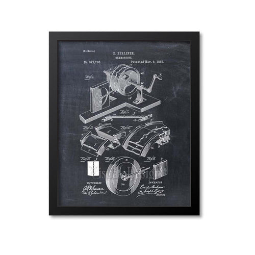 Gramophone Patent Print