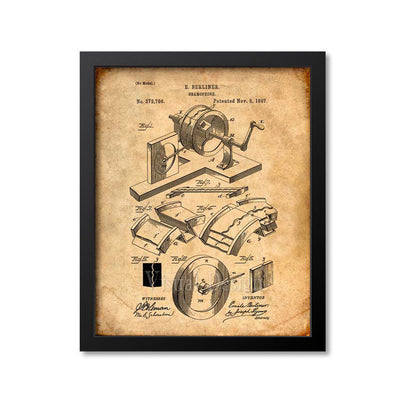 Gramophone Patent Print