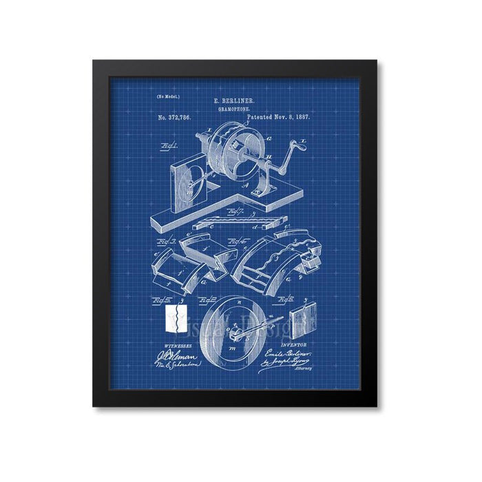 Gramophone Patent Print