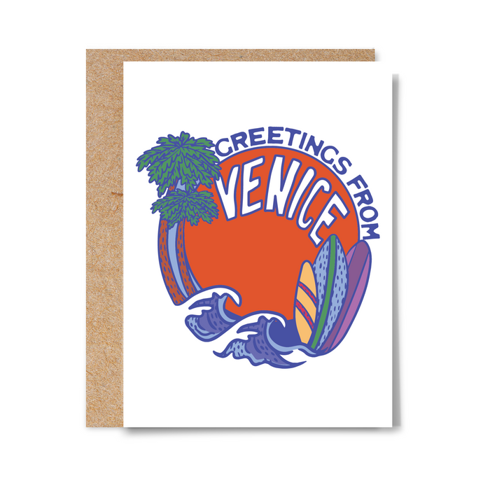 Greetings from Venice Card