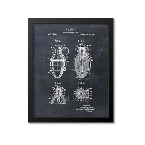 Grenade Patent Print