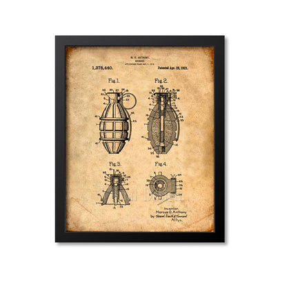 Grenade Patent Print