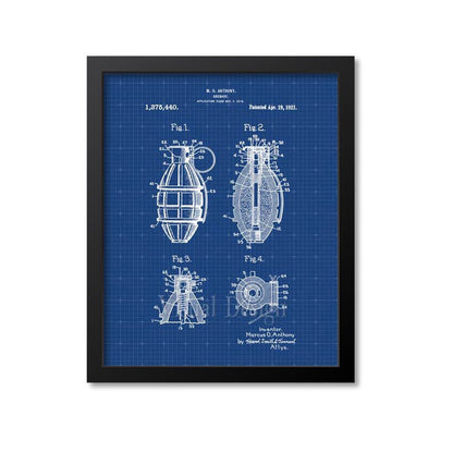 Grenade Patent Print