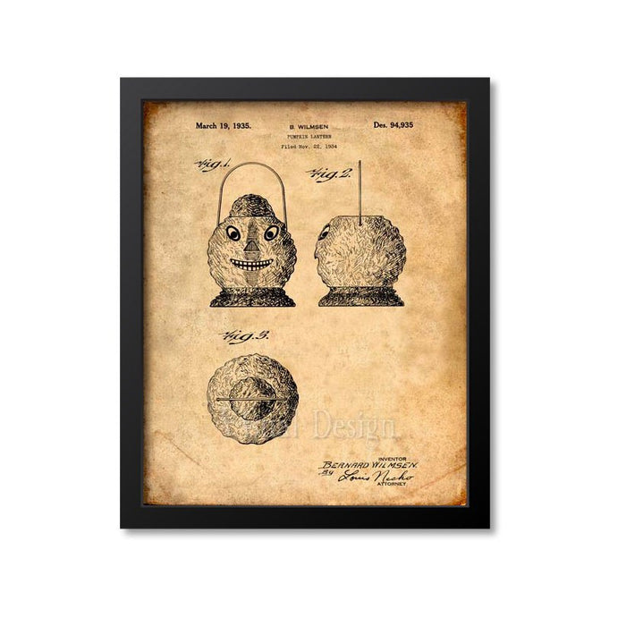 Halloween Art   Patent Print