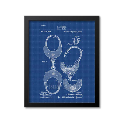 Handcuffs Patent Print