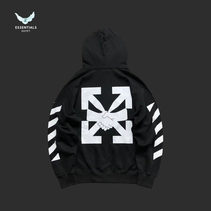 Off - White Handshake Arrows Zip Hoodie - ESSENTIALS EGYPT